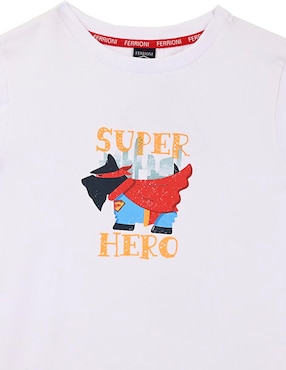 Playera Ferrioni Corbe manga corta para niño