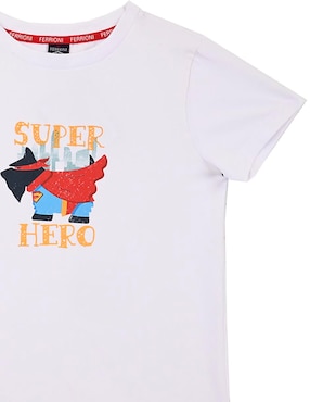 Playera Ferrioni Corbe manga corta para niño