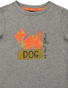 Playera Ferrioni Prix manga corta para niño