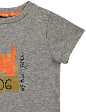 Playera Ferrioni Prix manga corta para niño