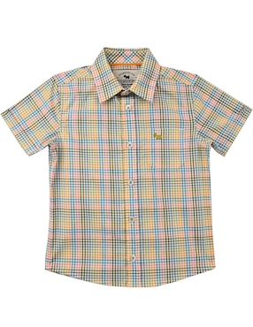 Camisa casual Ferrioni Rena de algodón manga corta para niño