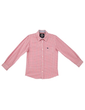 Camisa casual Ferrioni Esker de algodón manga larga para niño