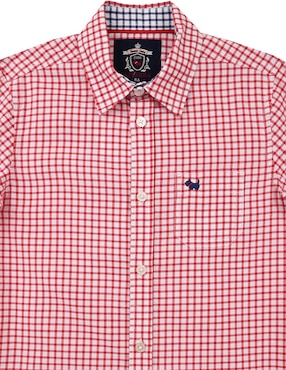 Camisa casual Ferrioni Esker de algodón manga larga para niño