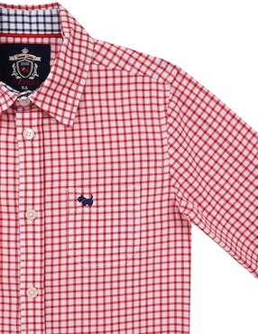 Camisa casual Ferrioni Esker de algodón manga larga para niño