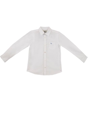 Camisa casual Ferrioni Nalit de algodón manga larga para niño