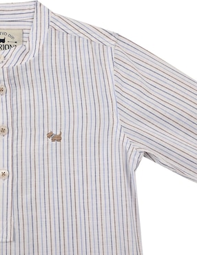 Camisa casual Ferrioni Javert de algodón manga larga para niño