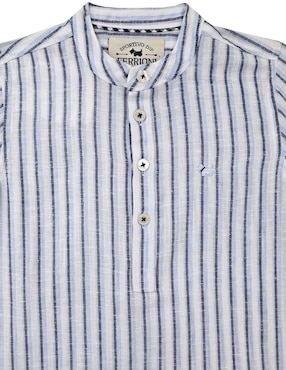 Camisa casual Ferrioni Cardona de algodón manga larga para niño