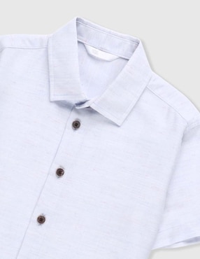 Camisa casual Piquenique manga corta para niño