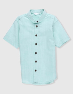 Camisa casual Piquenique de algodón manga corta para niño