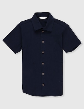 Camisa casual Piquenique de algodón manga corta para niño