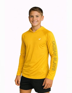 Playera Ocean Slave manga larga para niño