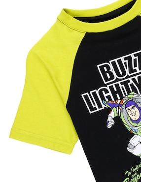 Playera Disney Buzz Lightyear Toy Story manga corta para niño