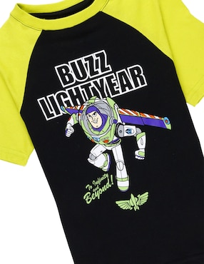 Playera Disney Buzz Lightyear Toy Story manga corta para niño