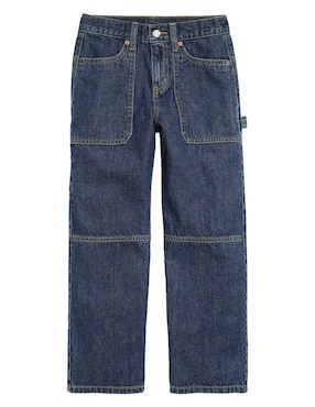 Jeans carpenter baggy Old Navy lavado obscuro para niño
