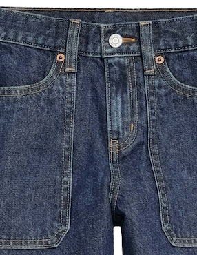 Jeans carpenter baggy Old Navy lavado obscuro para niño