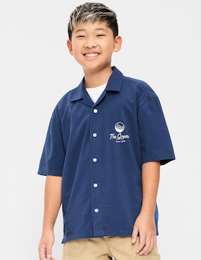 Camisa casual Old Navy de algodón manga corta para niño