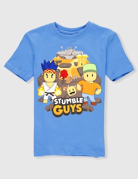Playera Stumble Guys manga corta para niño