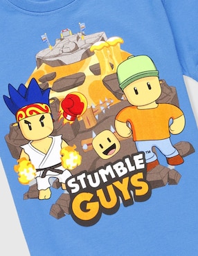 Playera Stumble Guys manga corta para niño