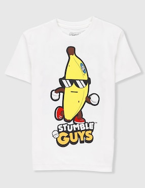 Playera Stumble Guys manga corta para niño