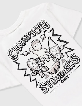 Playera Stumble Guys manga corta para niño