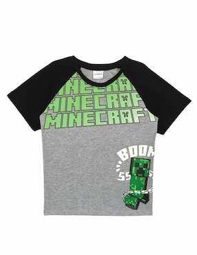 Playera Minecraft Minecraft manga corta para niño