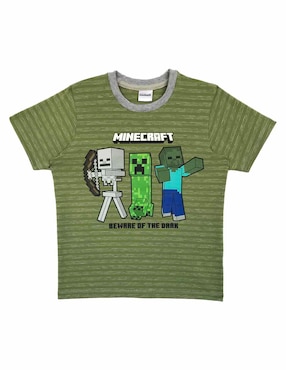 Playera Minecraft Minecraft manga corta para niño