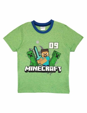 Playera Minecraft Minecraft manga corta para niño