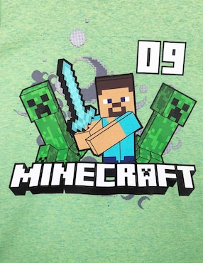 Playera Minecraft Minecraft manga corta para niño
