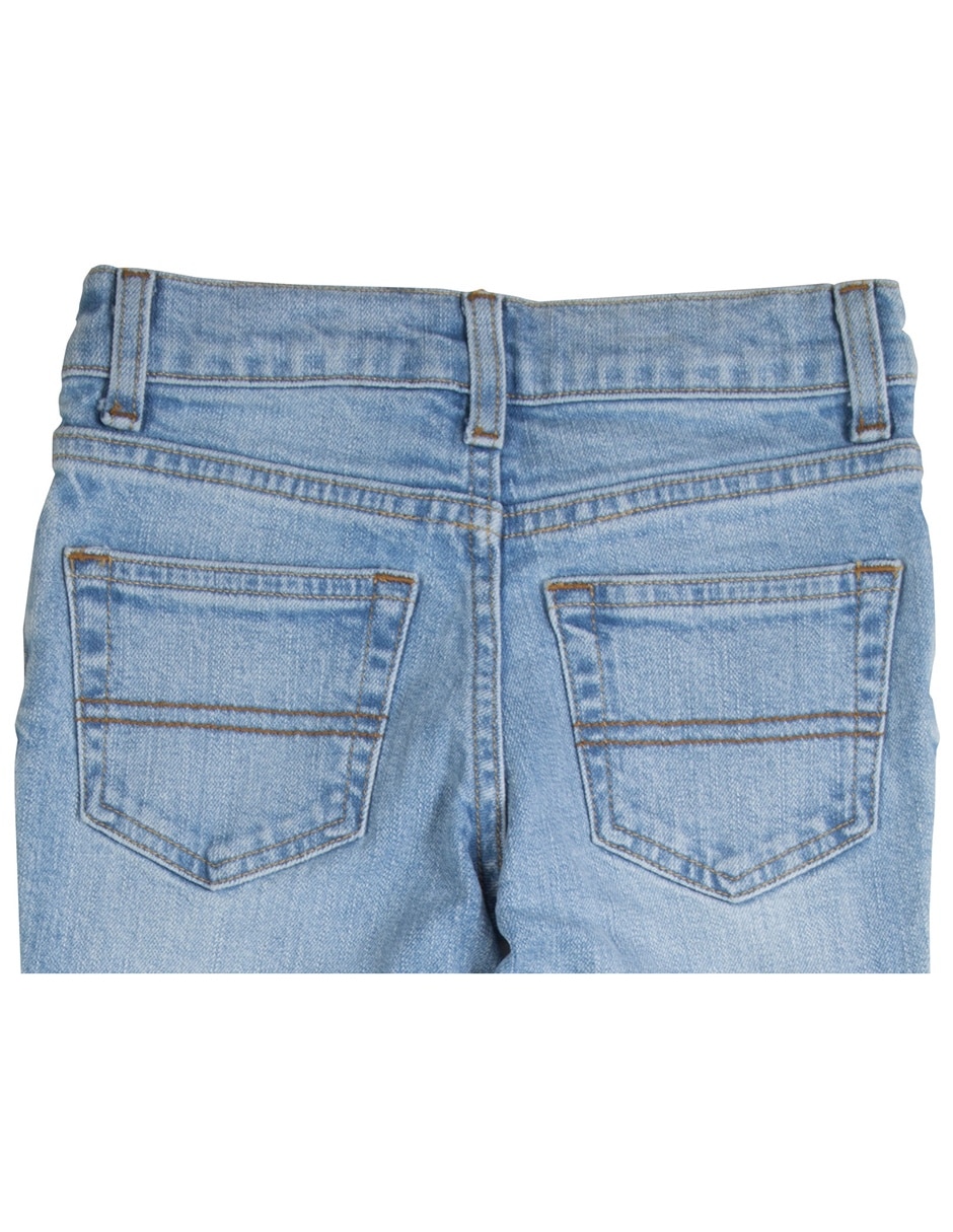 Jeans skinny lavado claro para niño 6