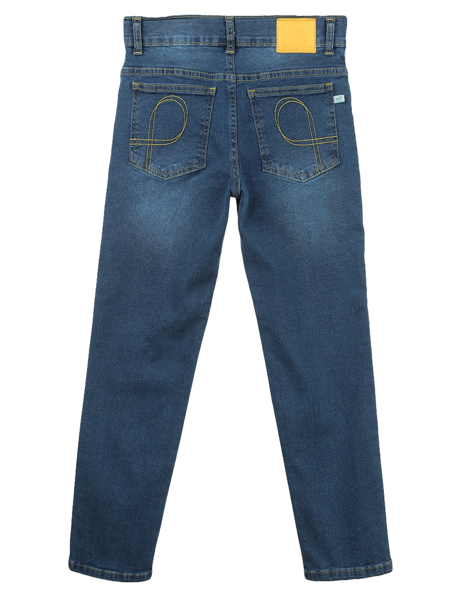 Jeans slim lavado claro para niño 2
