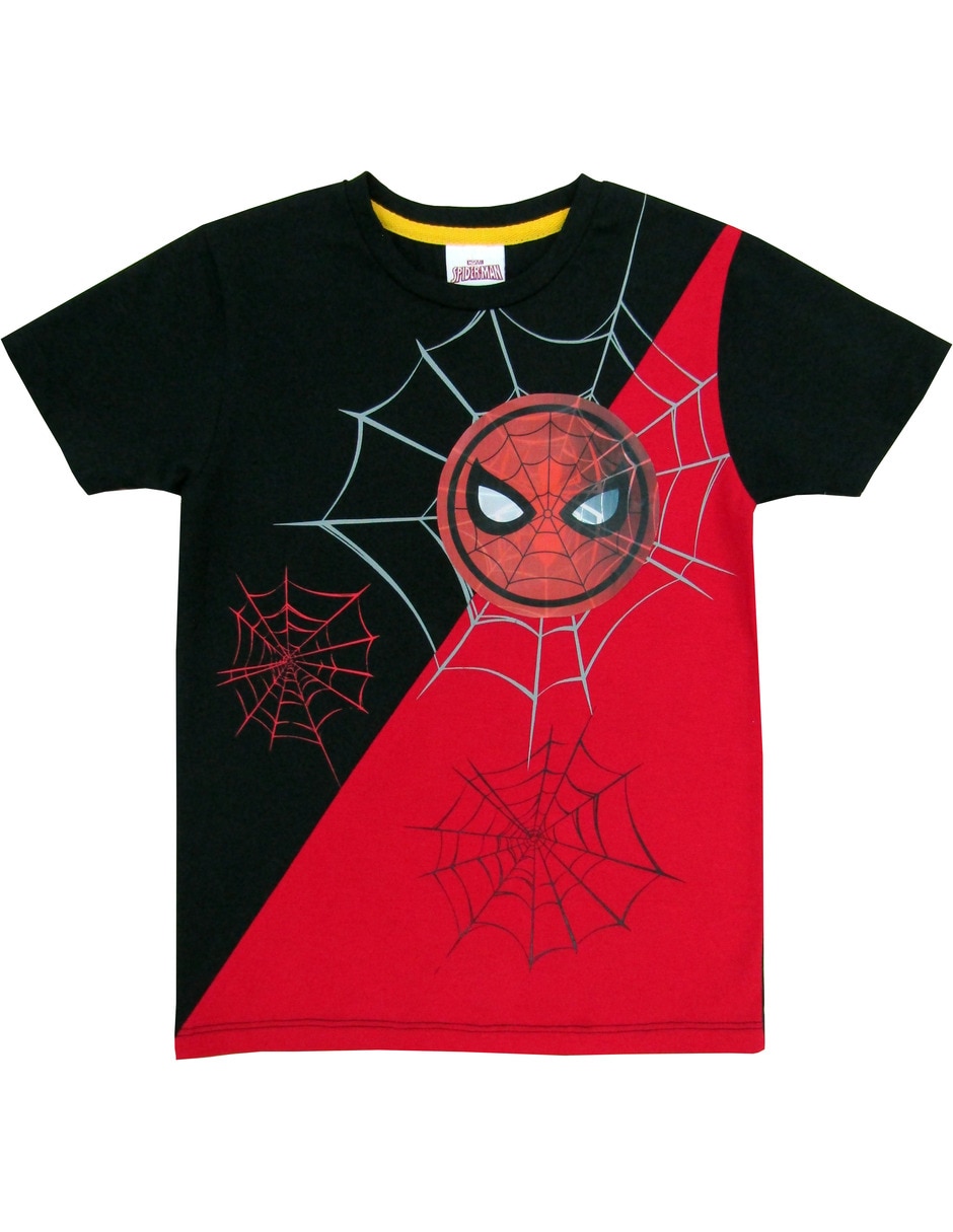 Playera Spider-Man estampada manga corta para niño 