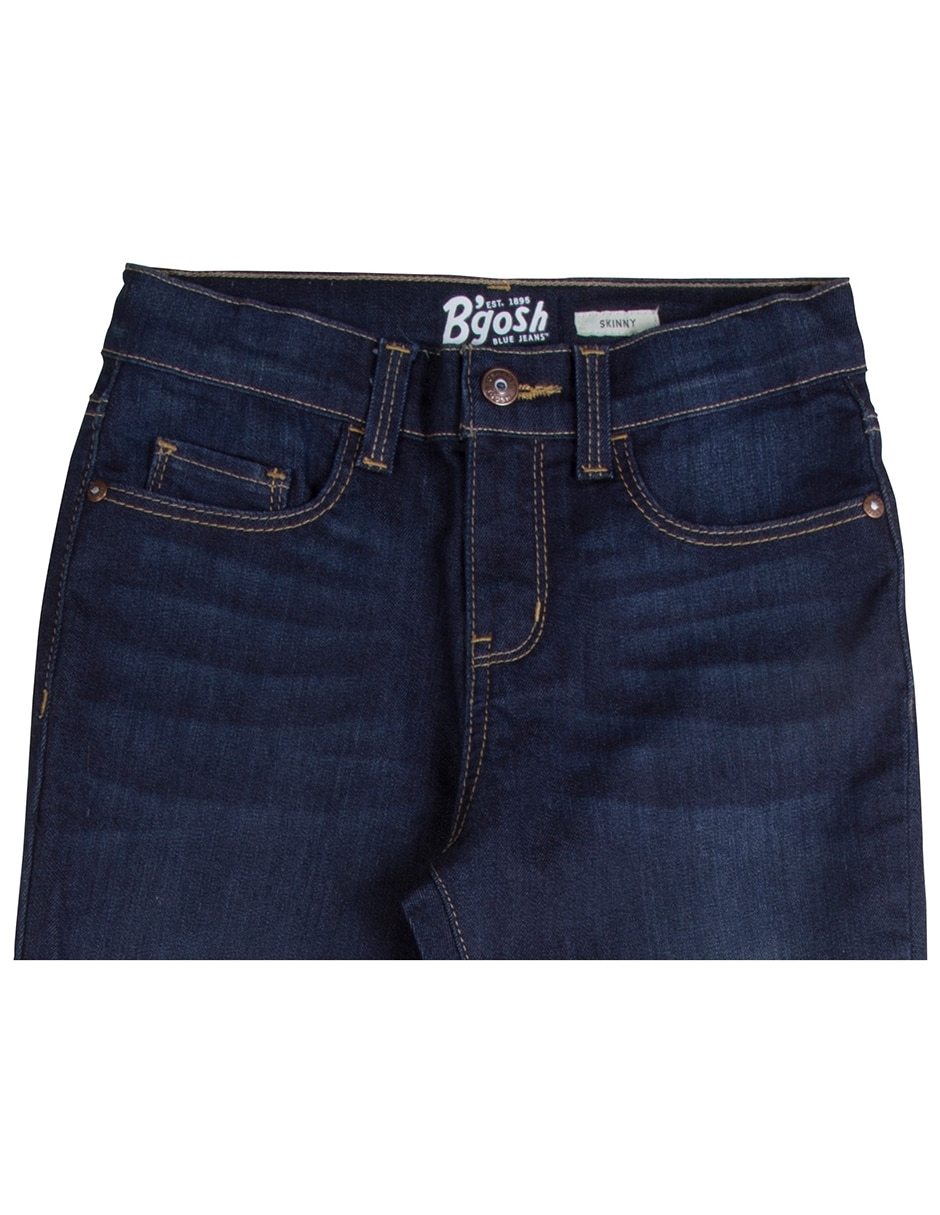 Jeans skinny lavado obscuro para niño 2