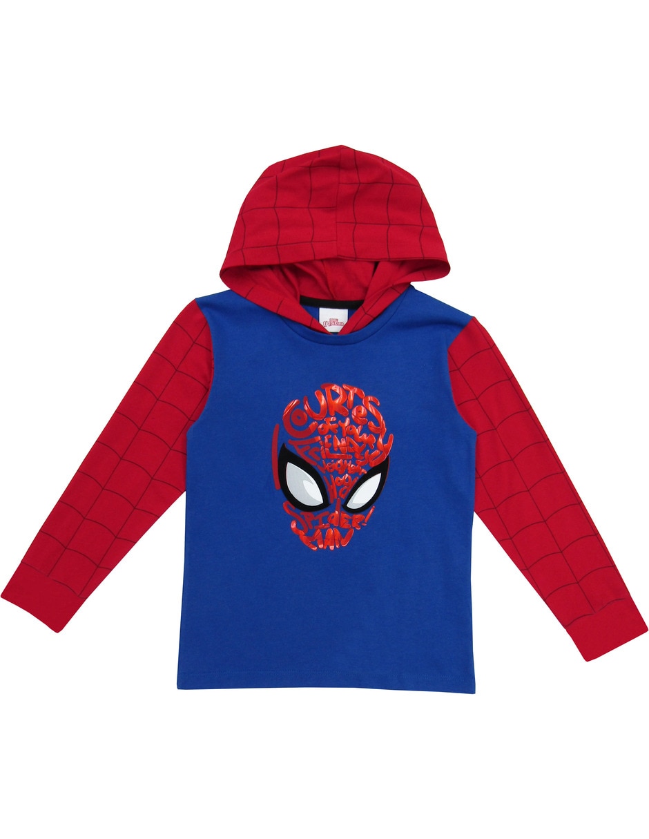 Playera Spider-Man estampada manga larga niño 