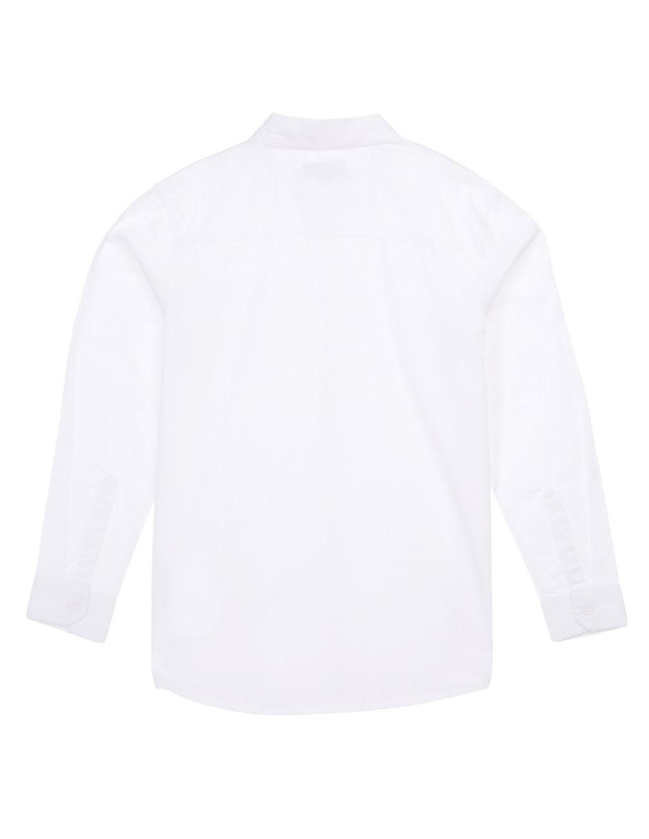 Camisa casual de algodón manga larga para niño 2