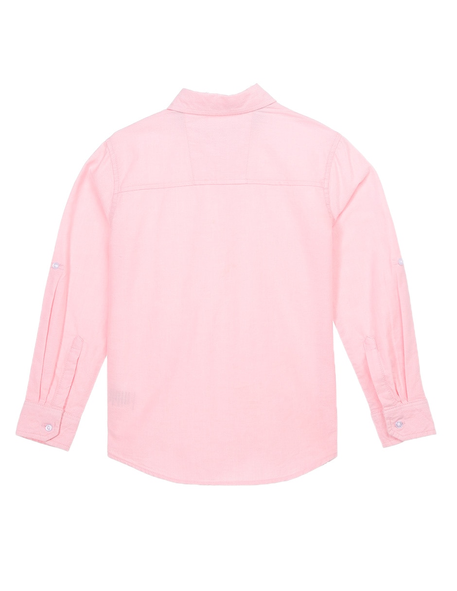 Camisa casual de algodón manga larga para niño 2