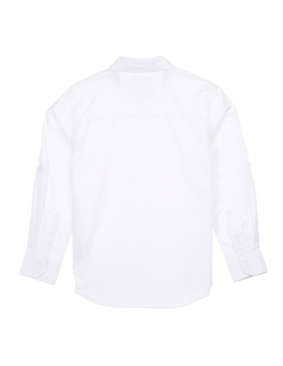 Camisa casual de algodón manga larga para niño 2