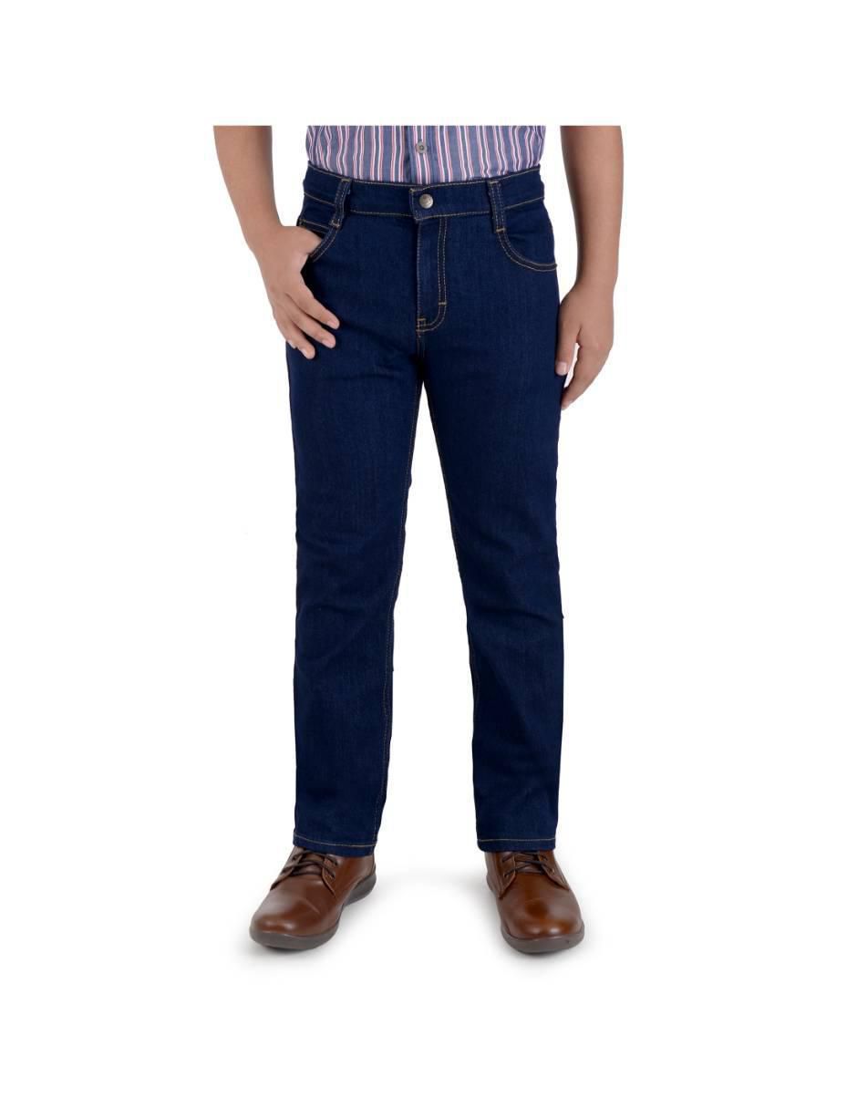 Jeans / jegging slim yale 02-1231-0849 lavado obscuro para niño