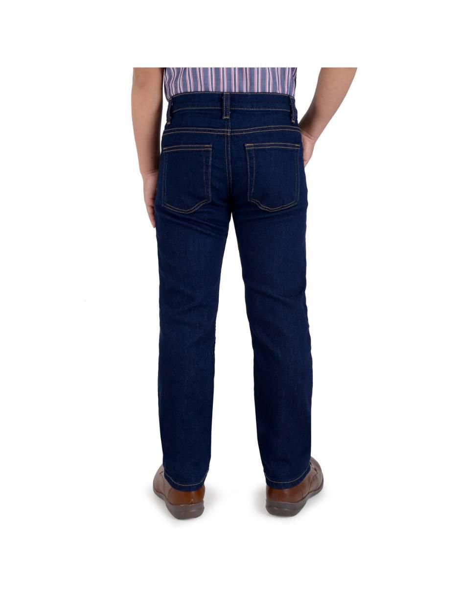 Jeans / jegging slim yale 02-1231-0849 lavado obscuro para niño