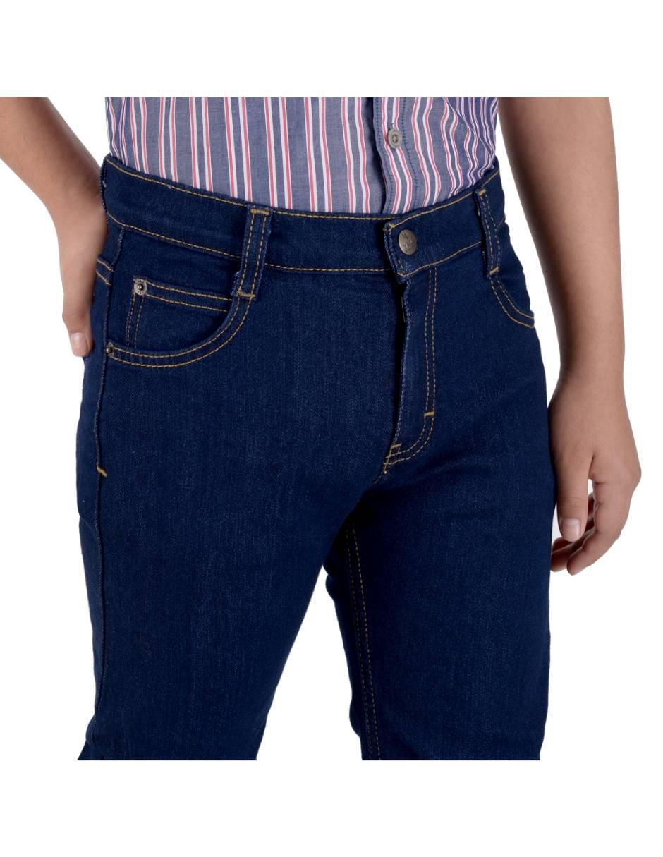 Jeans / jegging slim yale 02-1231-0849 lavado obscuro para niño