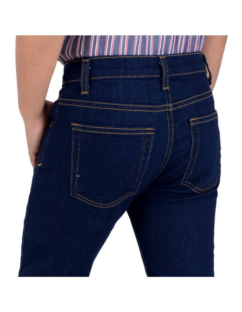 Jeans / jegging slim yale 02-1231-0849 lavado obscuro para niño