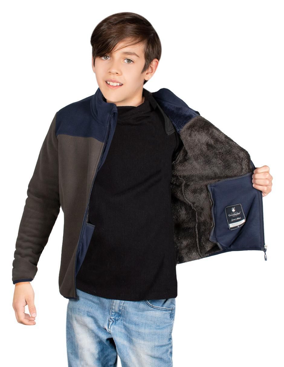 Suéter con bolsillos greenlander estampado logo sin licencia para niño