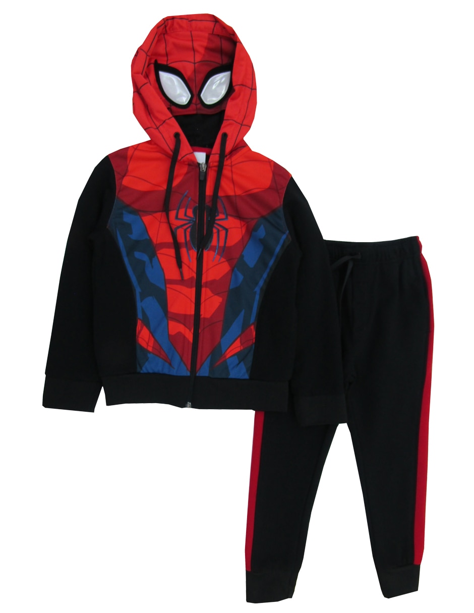 Marvel Spider-Man - Conjunto de sudadera y pantalón deportivo para niños  pequeños y pequeños - Rojo/Negro
