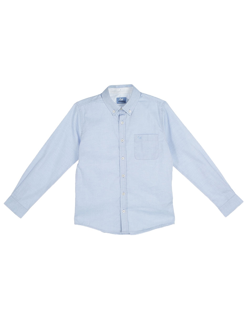 Camisa casual de algodón manga larga para niño Camisa casual de algodón manga larga para niño
