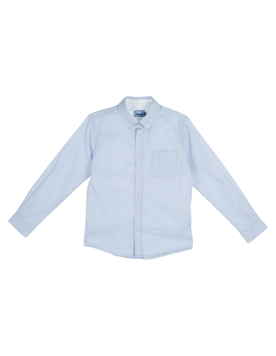 Camisa casual de algodón manga larga para niño Camisa casual de algodón manga larga para niño