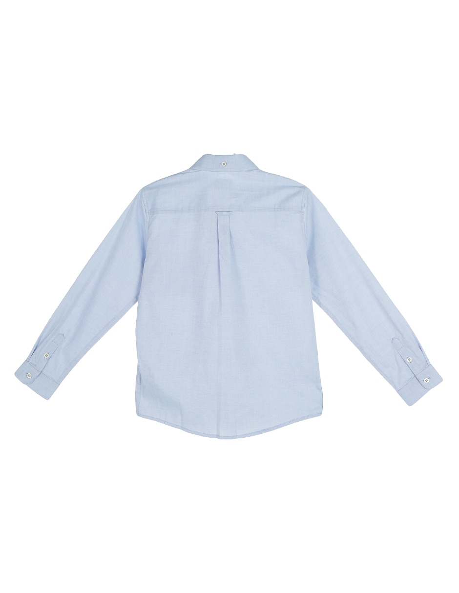 Camisa casual de algodón manga larga para niño 2