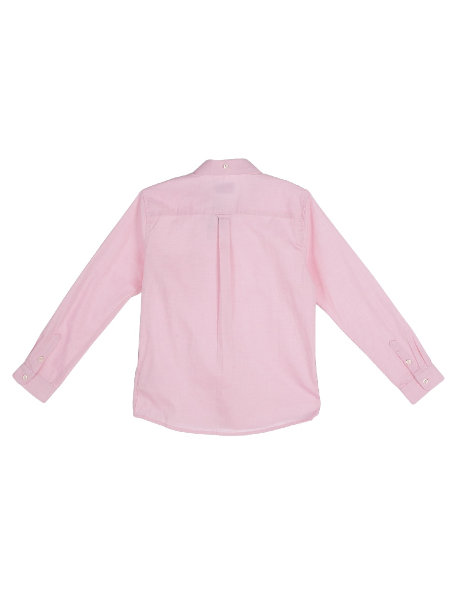 Camisa casual de algodón manga larga para niño 2