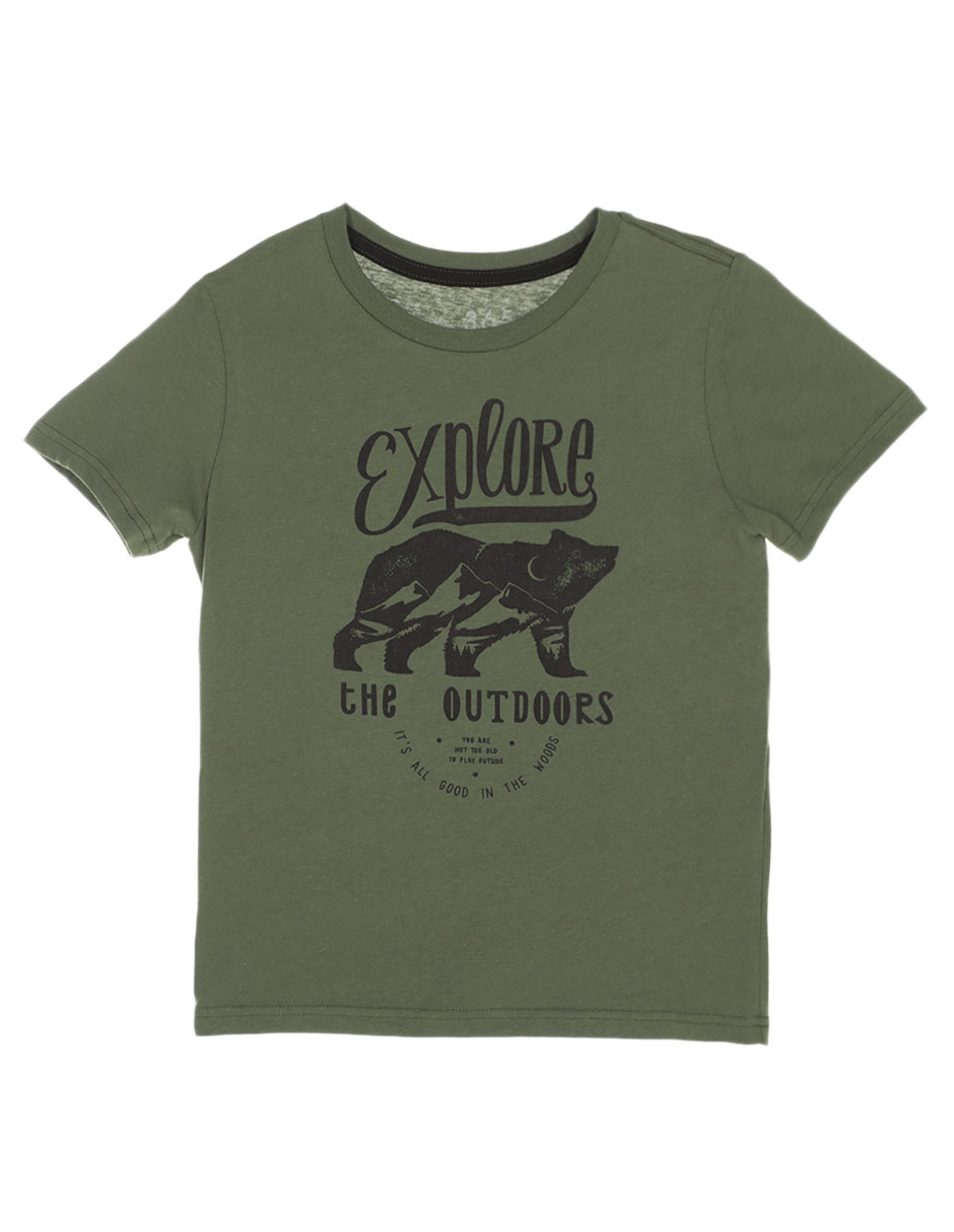 Playera manga corta para niña