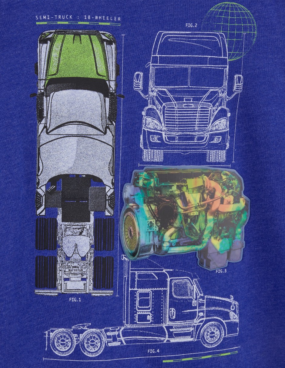 Playera manga corta para niño