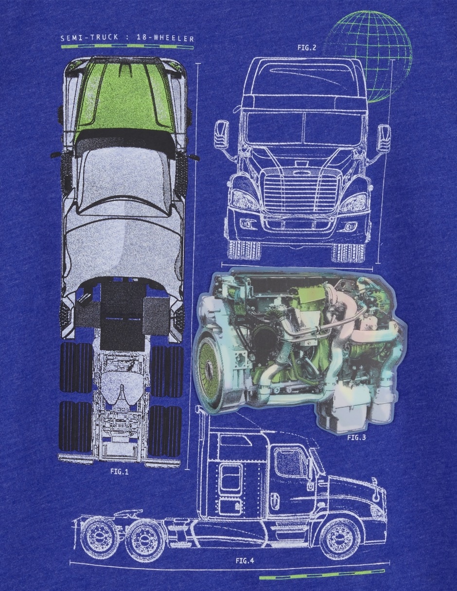 Playera manga corta para niño