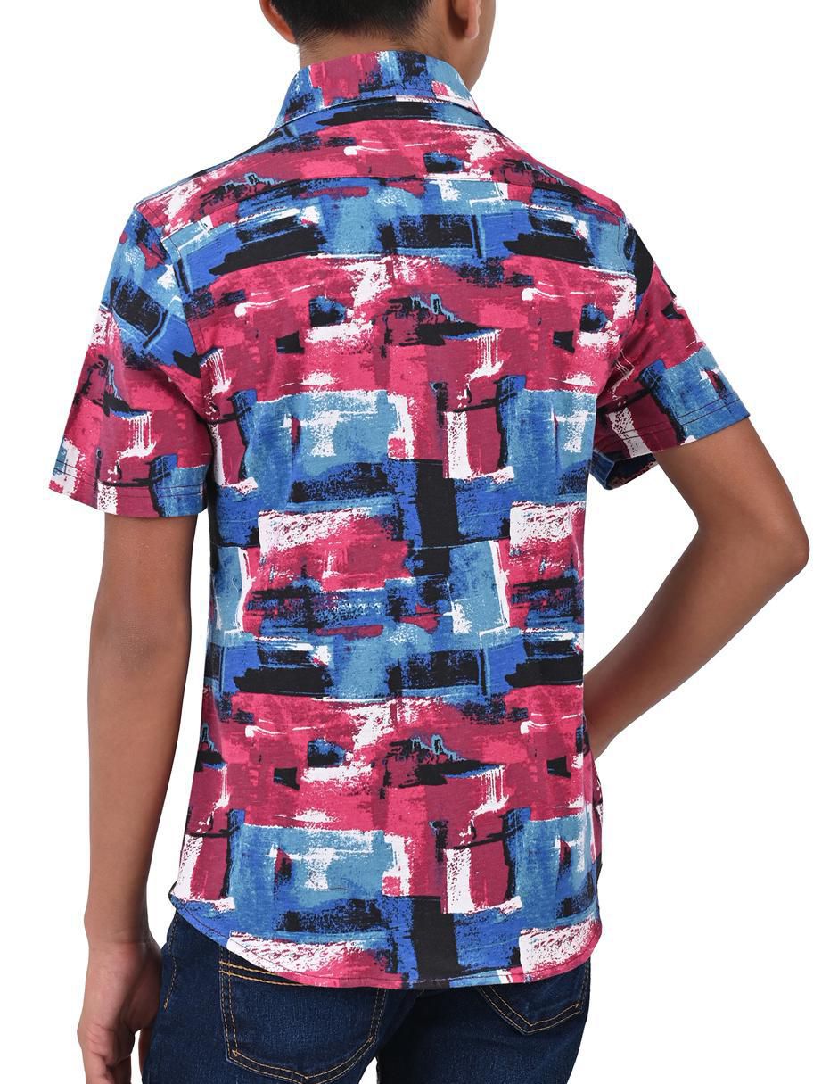 Camisa casual de algodón manga corta para niño 2